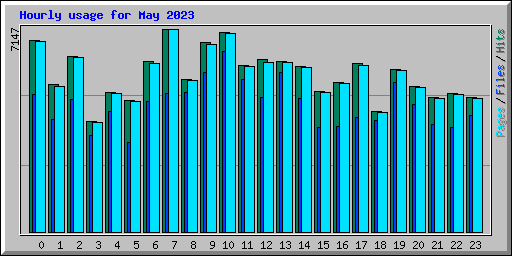 Hourly usage for May 2023